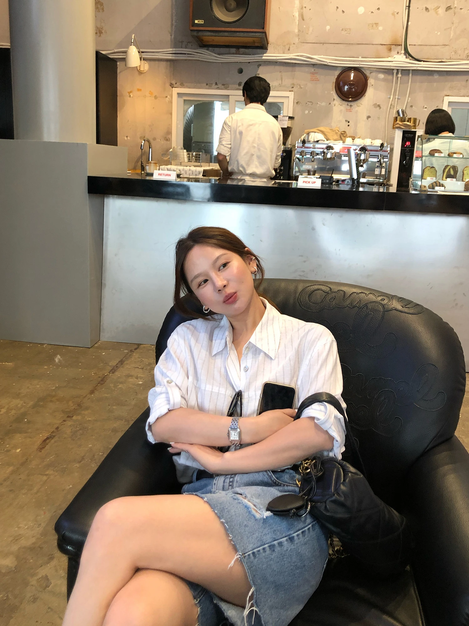 

WXLSTUDIO Повседневная женская летняя новинка: топ с полосками, рукавом 3/4 и манжетами, из хлопково-льняной смеси, удобный для повседневной носки