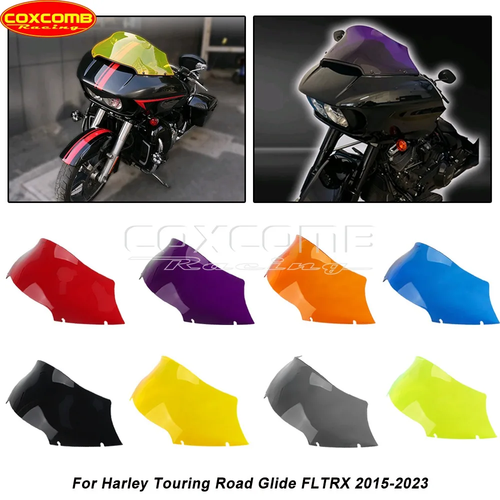 Front Fairng Windscreen Cover Plate For Harley Touring Road Glide FLTRX 2015-2023 Motorcycle 7
