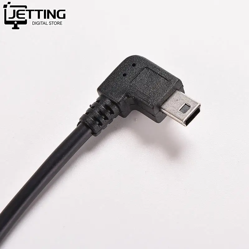 25cm 90 Degree Angled Mini USB Cable Mini USB To USB 2.0 Data Sync Charger Cable For Mobile Phone MP3 MP4 GPS Camera HDD