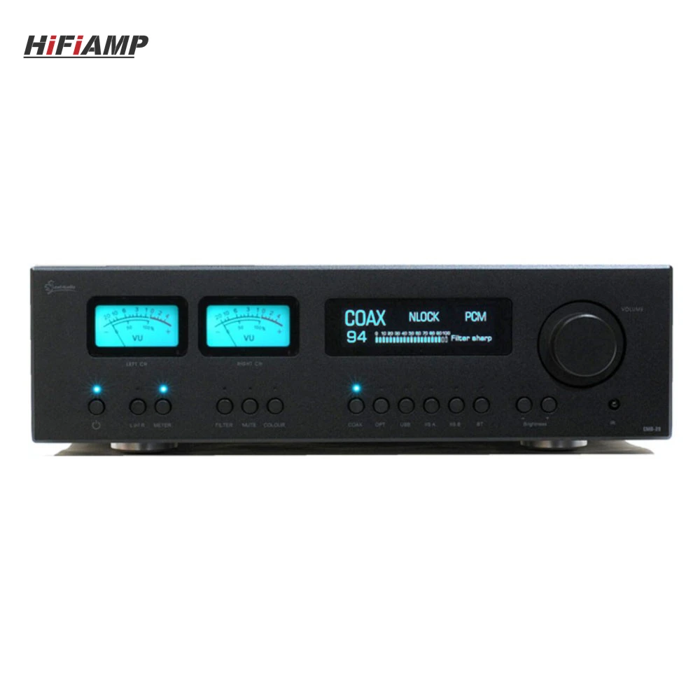 Leafaudio CMD29 Dual AK4499EX DSD Balanced Audio Decoder DAC Bluetooth with Blue VU Meter