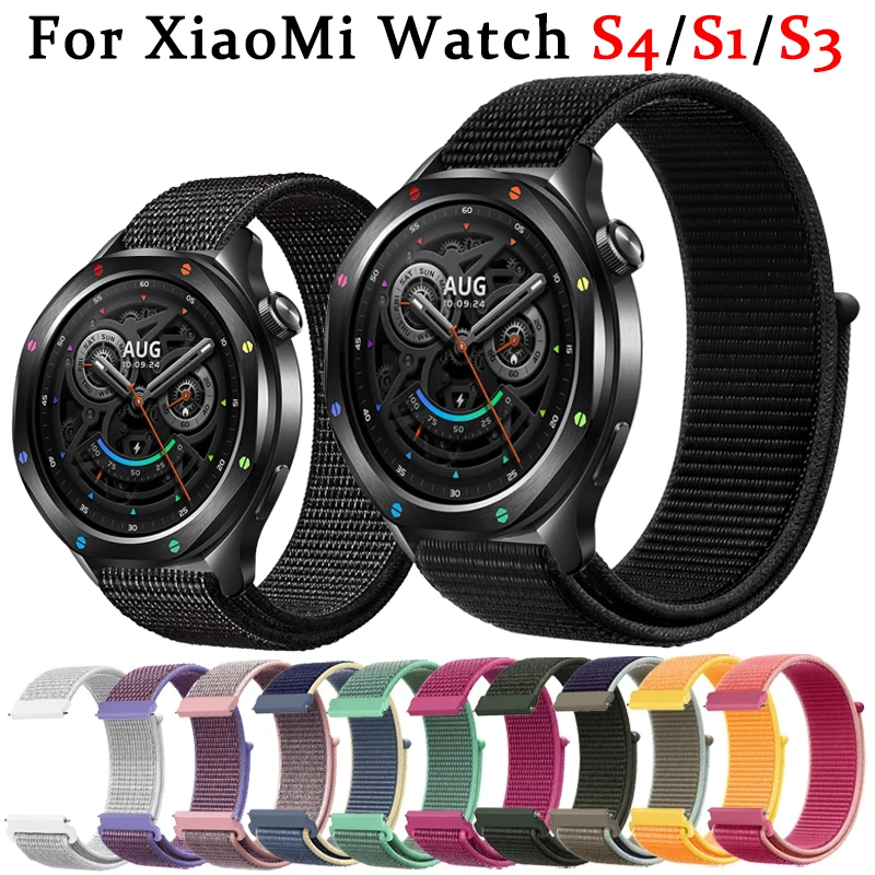 Correa de reloj de 22mm para Xiaomi Watch S4/S1, correa activa de repuesto para Xiaomi Mi Watch, correas de reloj de Color para Mi Watch Color 2