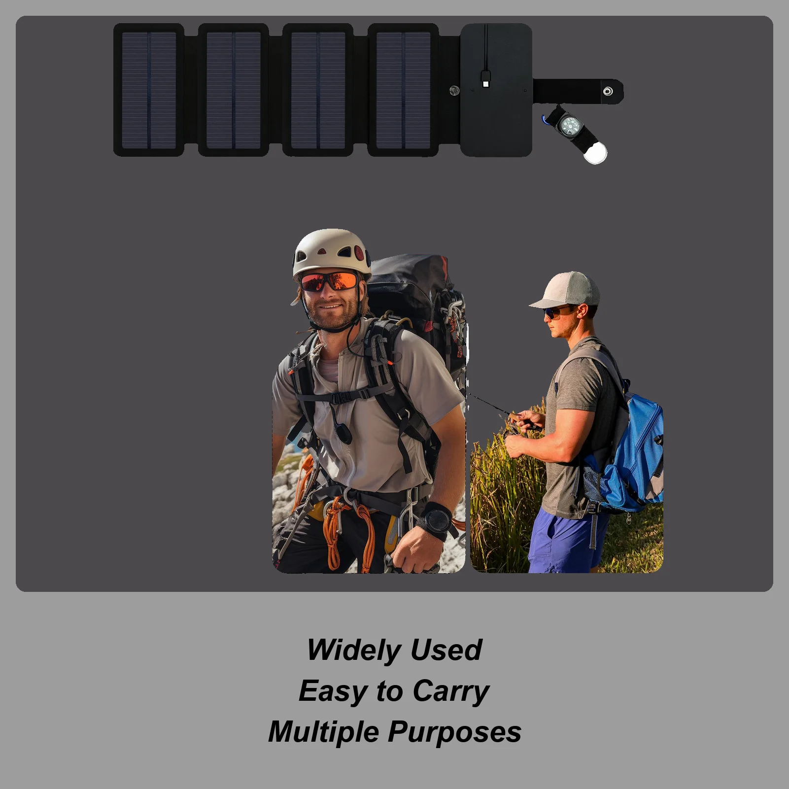 

Solar Panel Charger Portable Waterproof Cellphone Charging Device Foldable Smartphone Charger For Home Outdoor Car RV Hiking