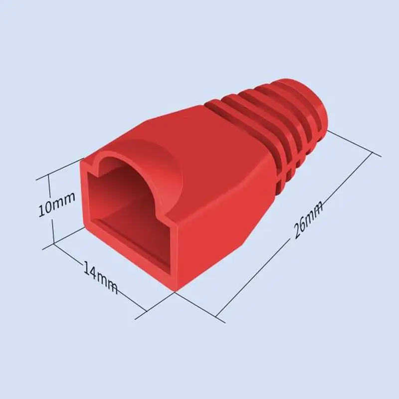 50/100Pcs RJ45 Cable Connector Plug Cover Ethernet Network Cable Connector Plugs Strain Relief Boots