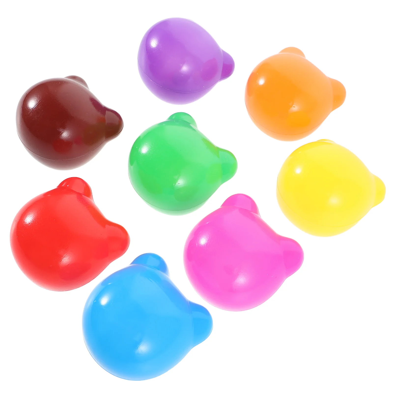 

100 Pcs Ocean Ball Baby Beach Balls Bulk Mini Pool Colored for Indoor Kids Pit Bear Shaped Head Children's