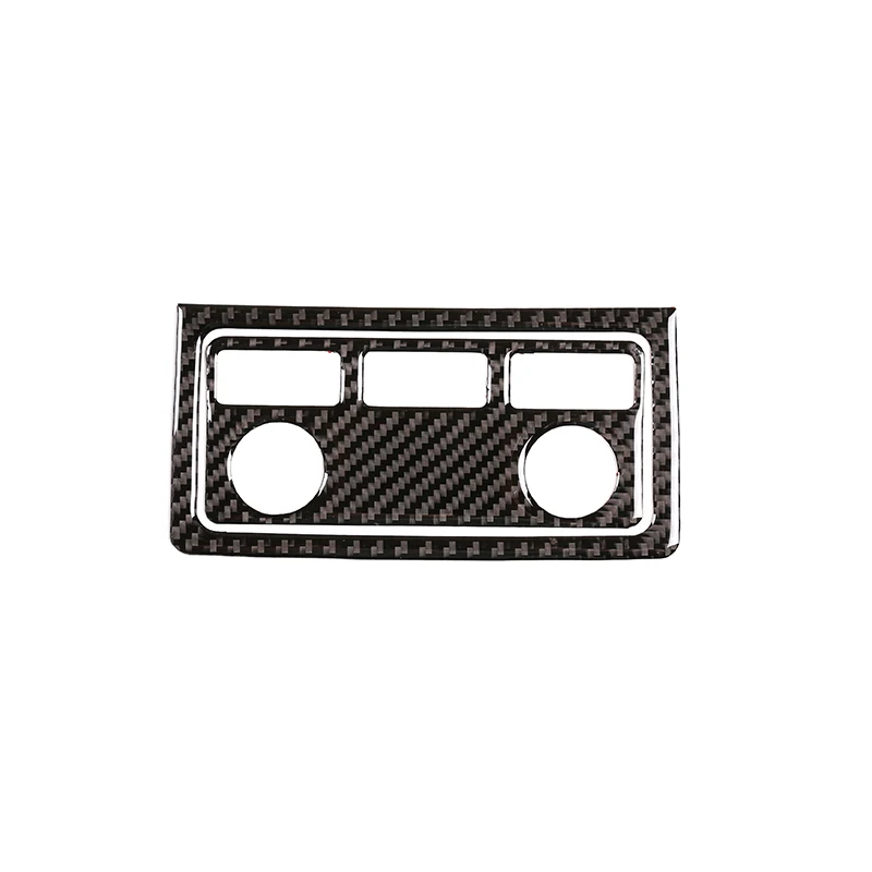 3D Carbon Fiber Rear Cigarette Lighter Decoration Stickers For BMW 5 Series E60/E61 2004-2010 Rear Cigarette Lighter Trims 2 Pcs