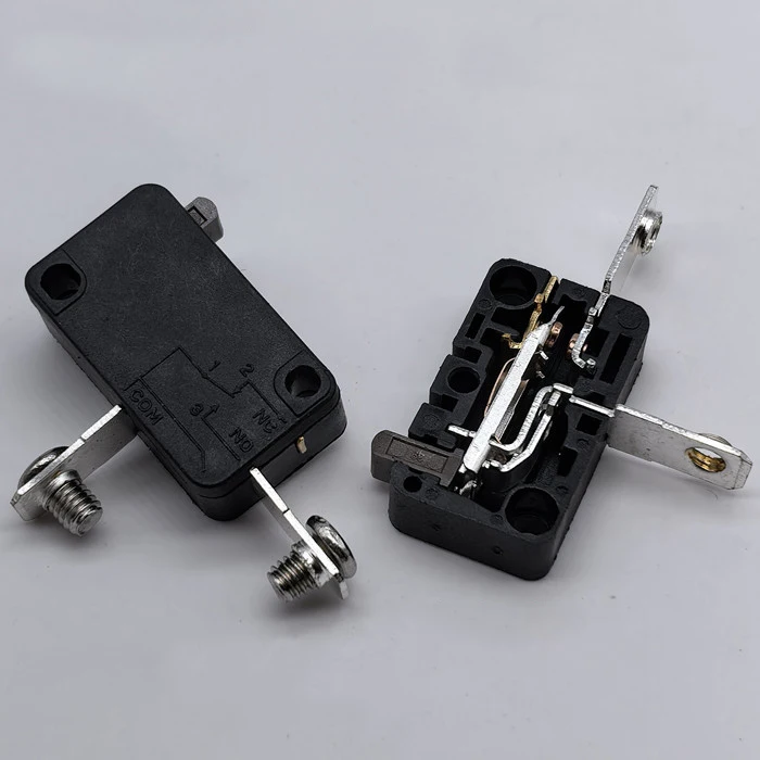 KW7-0C normally open 2-pin screw pin composite silver contact microswitch travel limit