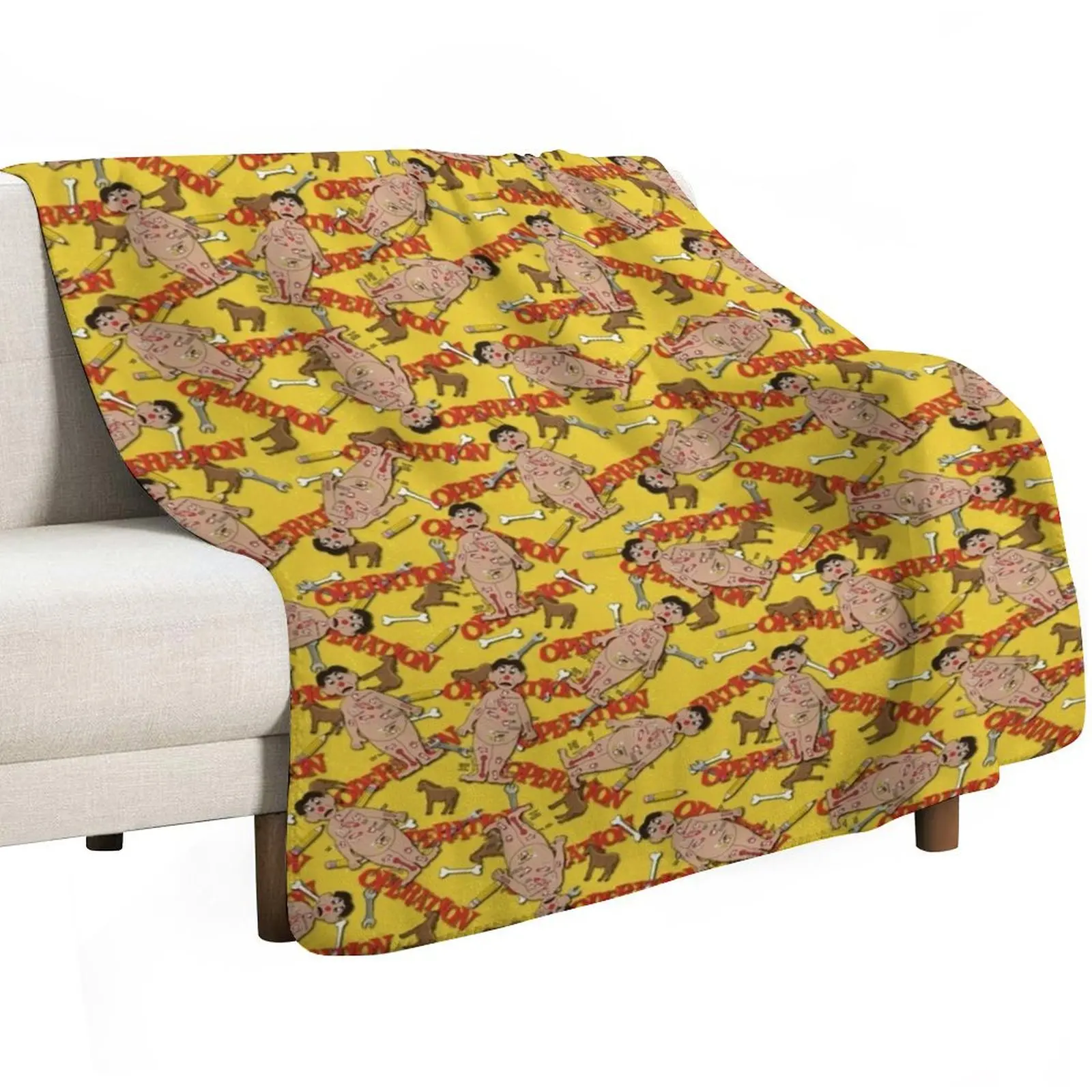 Operation Game Throw Blanket Thermals For Travel Designers Sofa Throw anime Soft Big wednesday Blankets