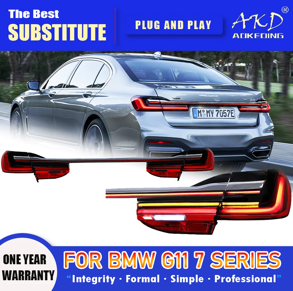 AKD Tail Lamp for BMW G11 G02 7 series LED Tail Light 2016-2018 730i 740i G12 Rear Fog Brake Turn Signal Automotive Accessories