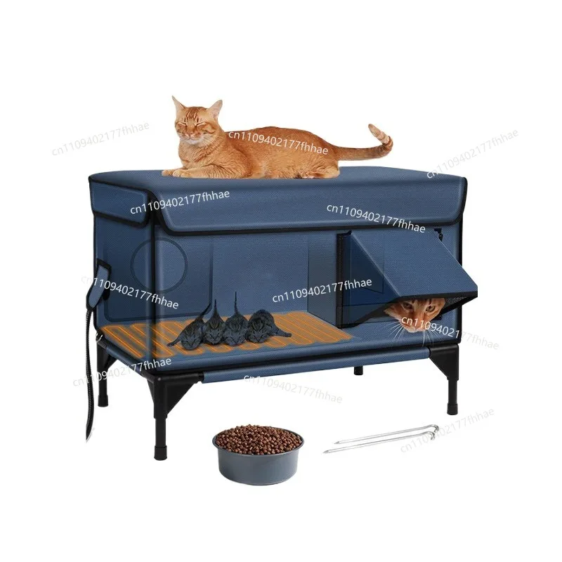 The Cat's Nest Is Waterproof and Rainproof Outside, Warm in Winter, and The Shelter Is Universal in All Seasons.