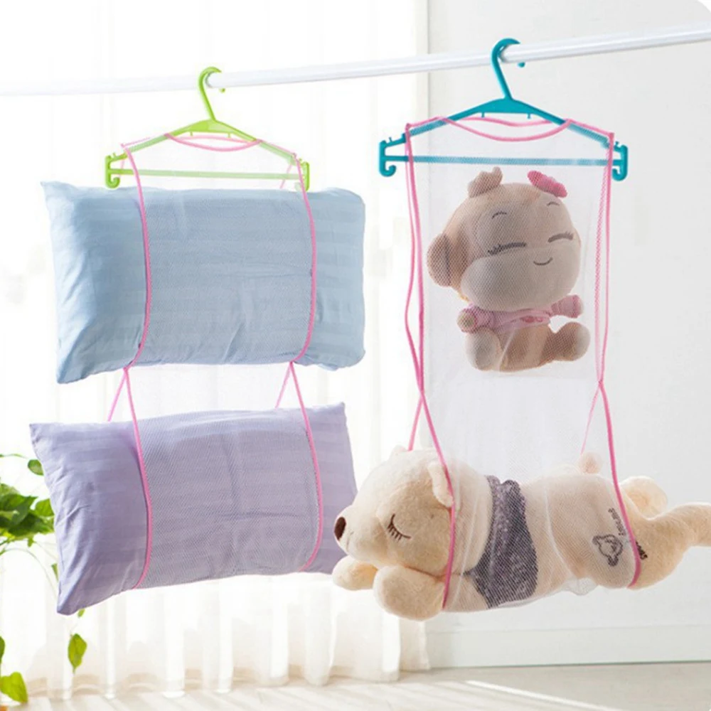 Pillow Drying Racks Hanging Net Clothes Rack Folded Mesh Clothes Drying Net Rack Lay Flat Dry Hanger Indoor Outdoor Towel Rack