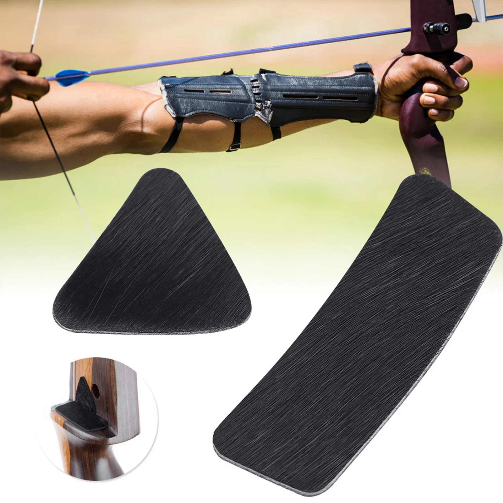 Arrow Adhesive Patch Arrow Rest Sticker Hunting Archery Arrow Rest Pad Adhesive Patch Recurve Bow Arrows Rest Sticker