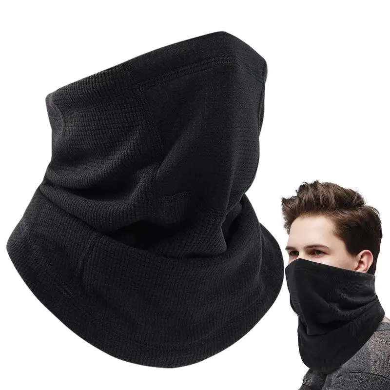 Neck Warmers For Women Cold-Resistant Neck Scarf Ultra Warm Face Neck Covering Drawstring Windproof Neck Warmer Neck Gaiter