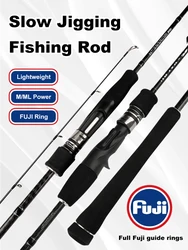 Slow Jigging Fishing Rod 30T High Carbon Sea Fishing Spinning and Casting Rod Pole Japan Fuji Ring Slow Jigging Rod