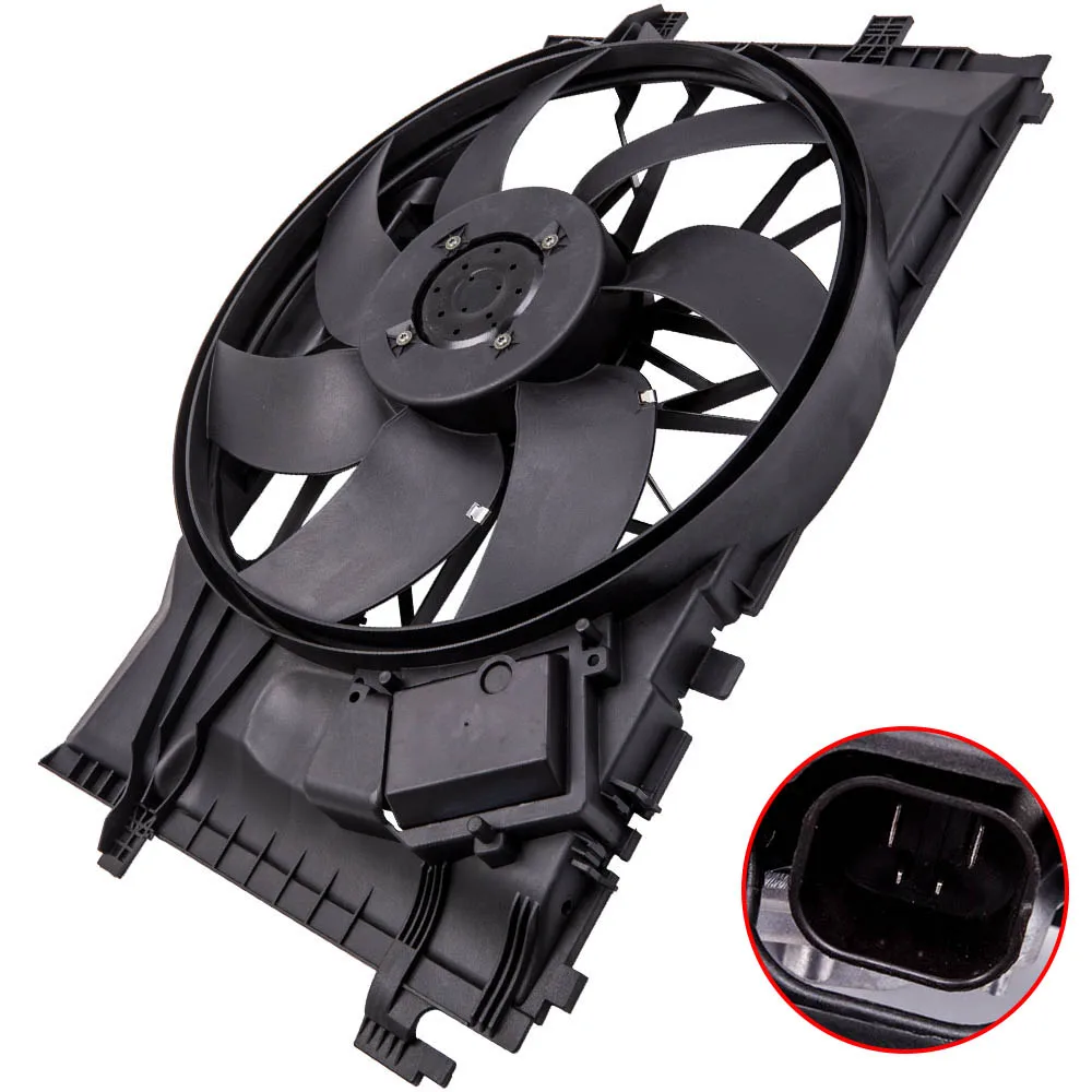 Engine Radiator Cooling Fan Assembly Fit for Mercedes W203 C230 C280 C209 CLK320