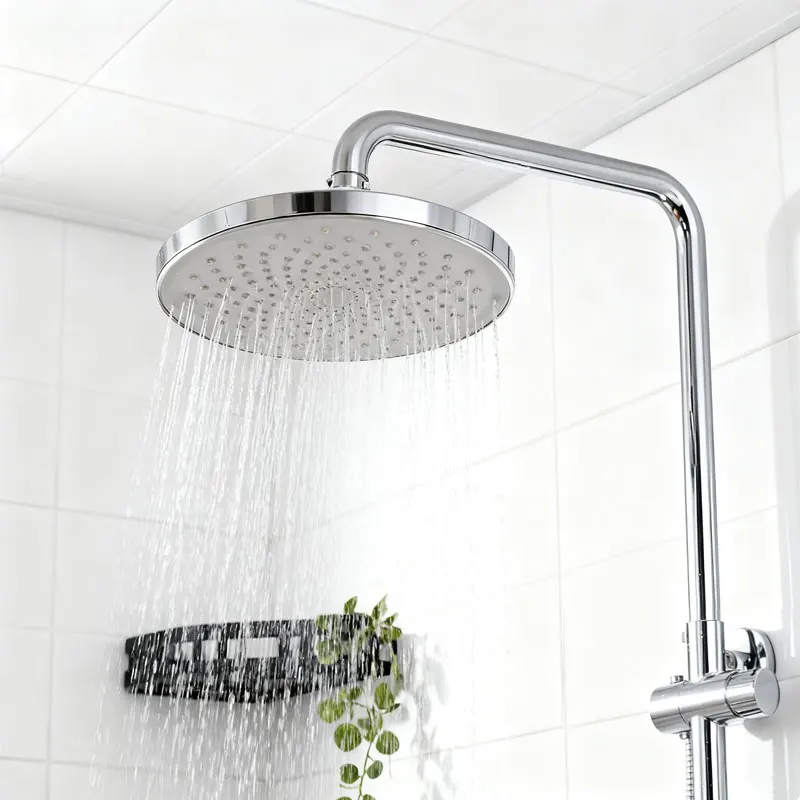 압력식 샤워헤드 레인 샤워 헤드 대형 상단 패널 단일 헤드 가정용 목욕 및 샤워용 압력식 레인 샤워