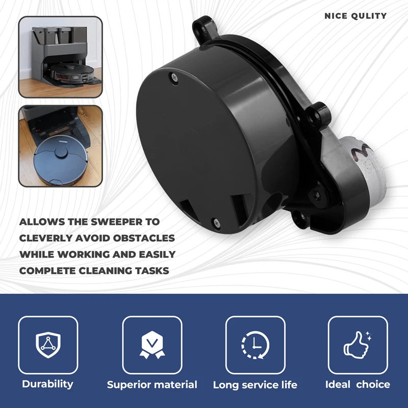 Abudレーザー距離センサーldsアクセサリー、Roborock s7 pro、s7 maxv、q5、q7、q7 max、s8、s8 plus、s8 pro