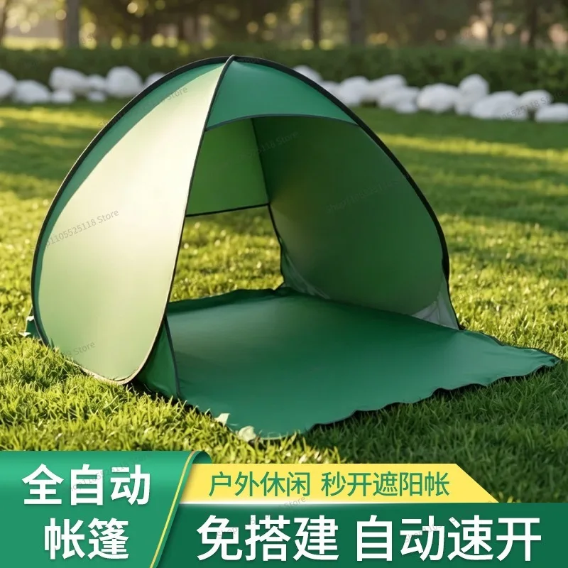 For Beach Tent: Fully Automatic Quick-Open Outdoor Simple Sunshade Seaside Leisure Canopy