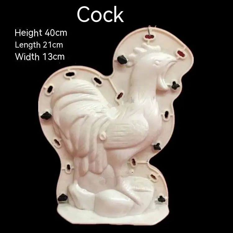 ABS House Decoration Ornament Concrete Animal Rooster Mould for Sale