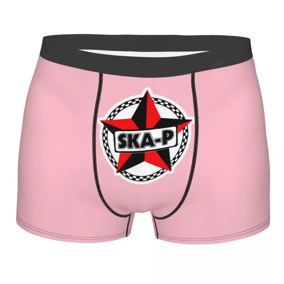 

Custom SKA Retro Music Boxer Shorts For Men 3D Printed Underwear Panties Briefs Soft Underpants