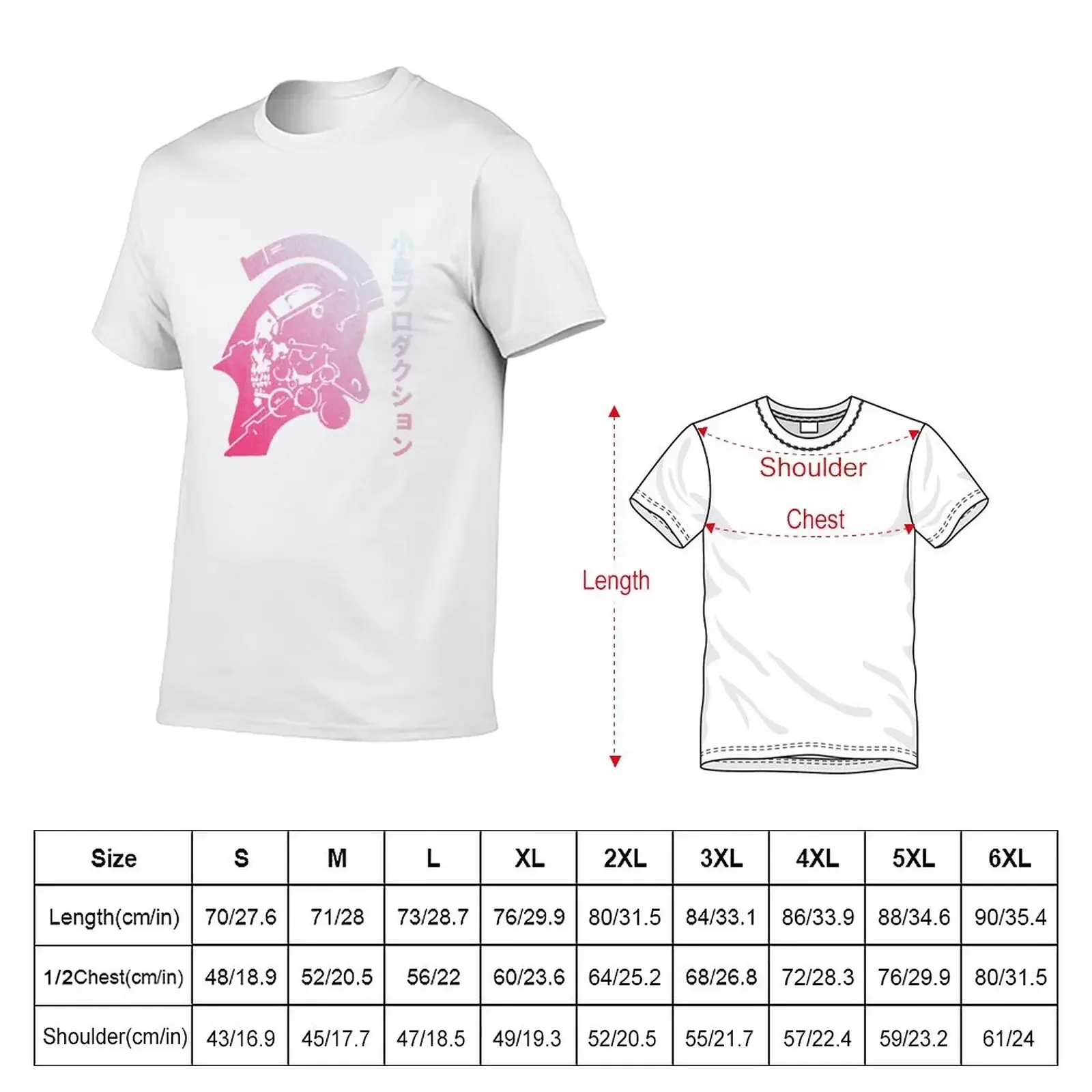 A hideo kojima game T-Shirt graphic tee shirt cute tops Men's clothing