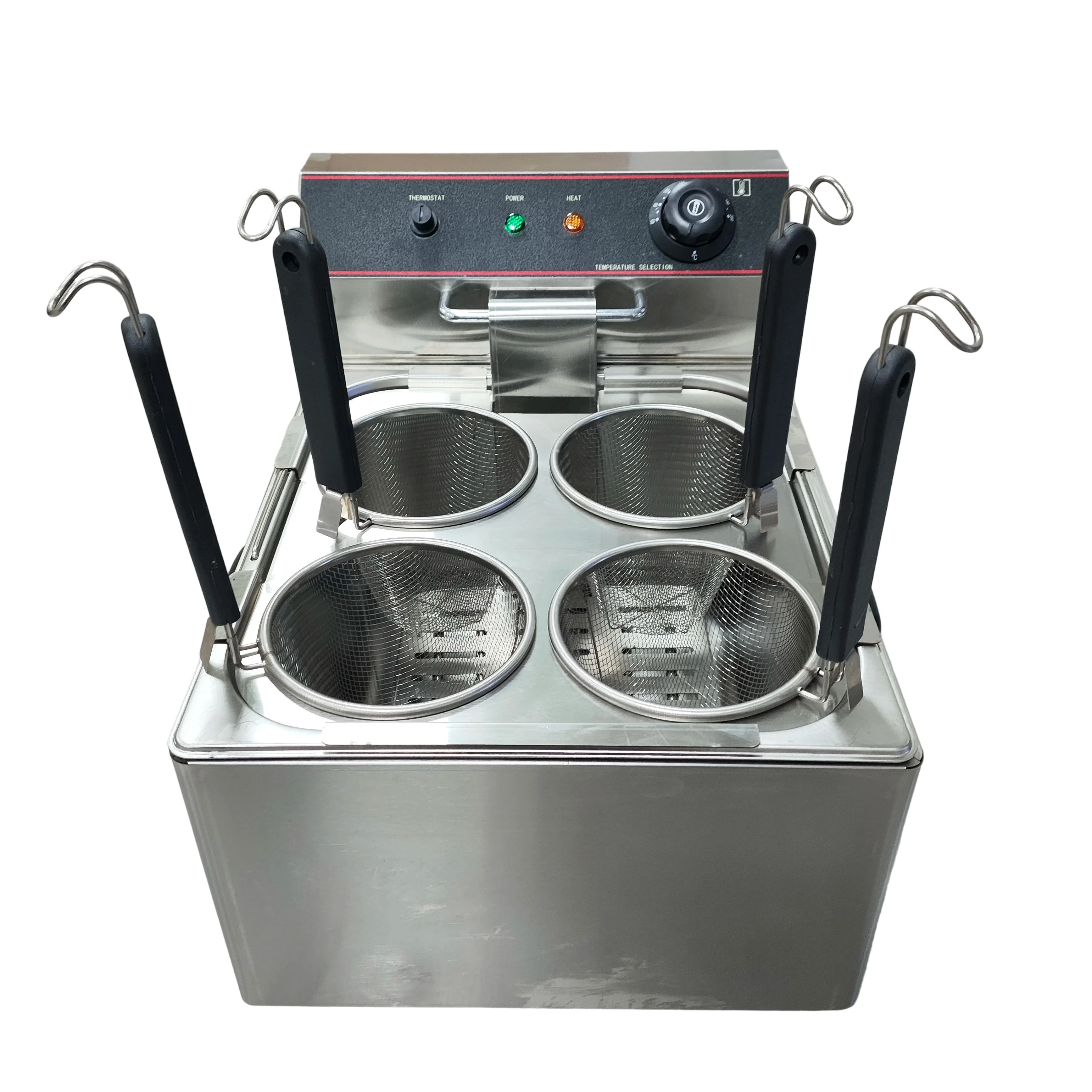 11L Commercial 4-Head Pasta Cooker Electric Noodle Cooking Machine for Restaurant Hotel Catering Kitchen Tool