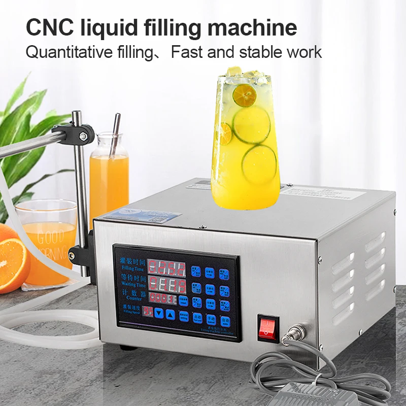 XK-580 CNC Liquid Filling Machine Anti Drip Automatic Quantitative Filling High Precision 1% Error For Food Beverage Cosmetics