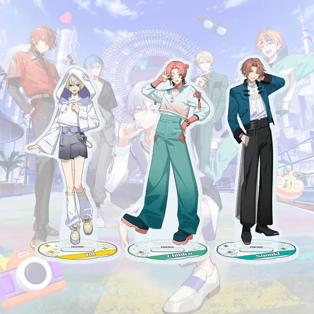 18TRIP Toi 15cm Acrylic Stand Keychain Hooded Casual Outfit Game Figure Desk Decor Toy Collectible Fan Gift