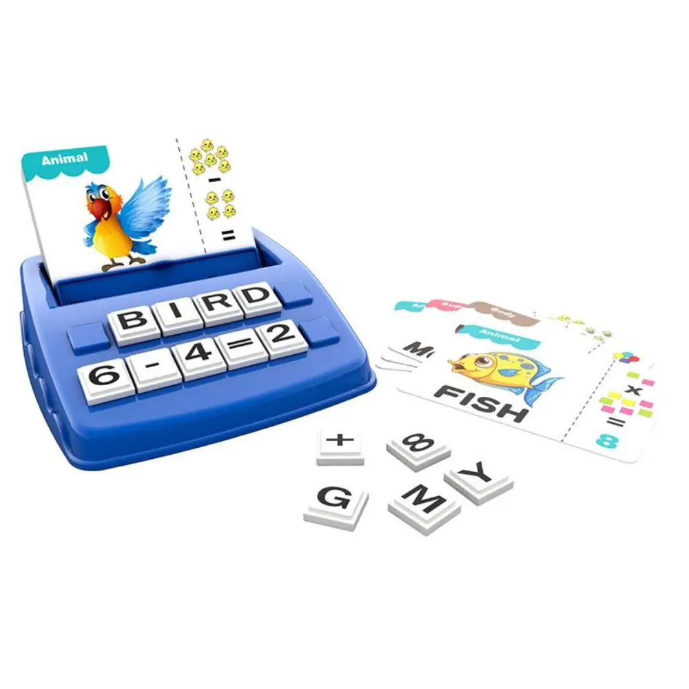 Montessori ortografia palavras jogo 2 em 1 aritmética correspondência jogos de cartas brinquedo alfabeto animal carta correspondência jogo aprendizagem