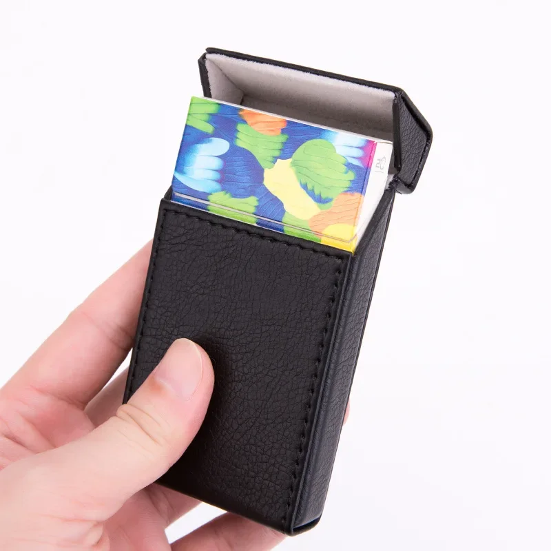 

Portable Pocket Cigarette Box Ultra Thin Leather Pattern Cigarette Box Storage Box Smoking Accessories Women's Gift