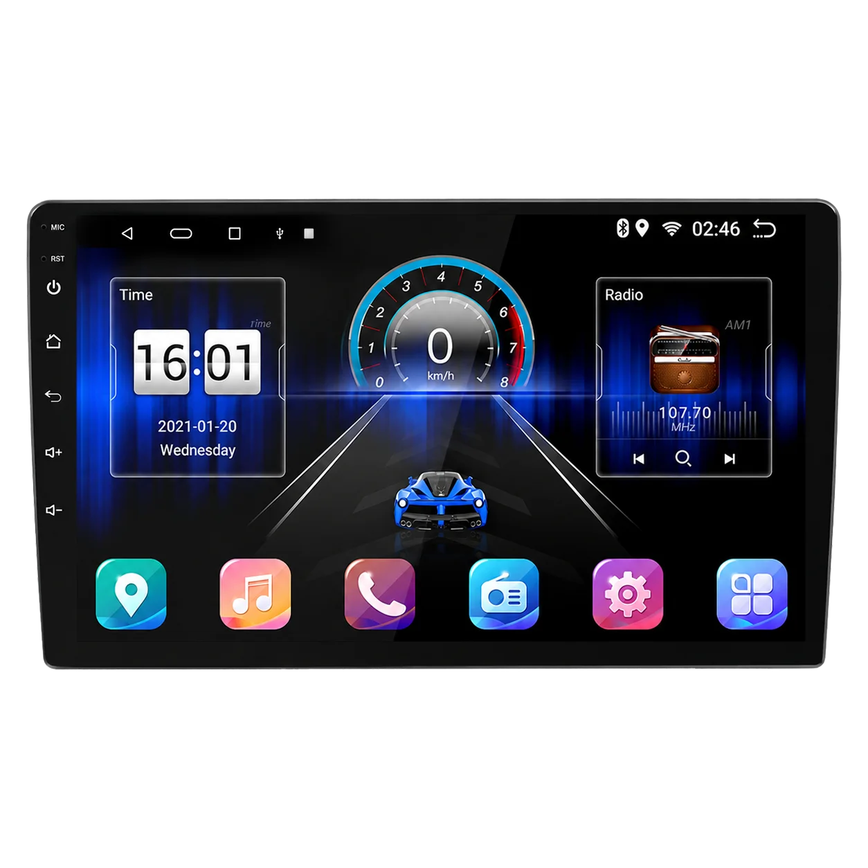 2026 P15 7/9/10 Inch Car Stereo Carplay Android Universal OLED Built-in GPS DSP Pantalla Carplay FM Radio Para Carro Android