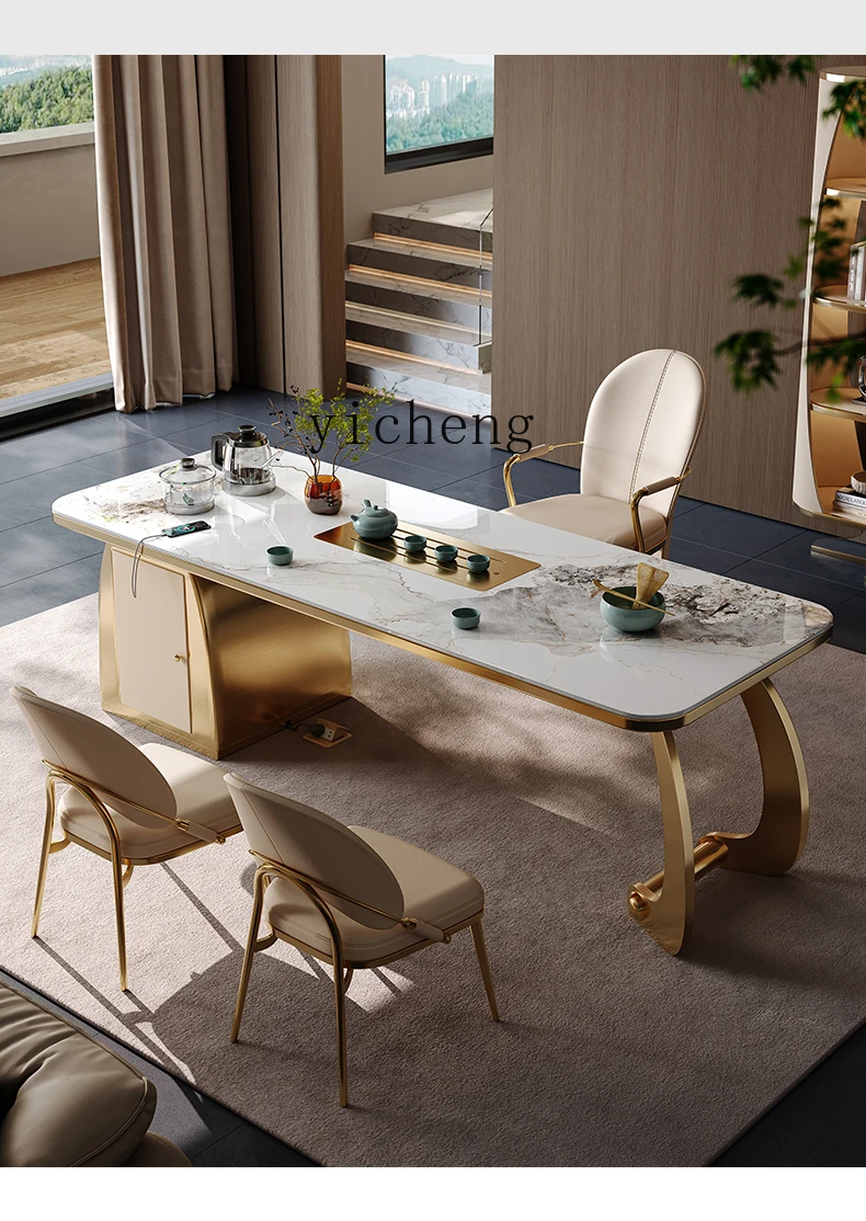 YXY Rock Slab Tea Table Household Tea Table Kettle Integrated Office