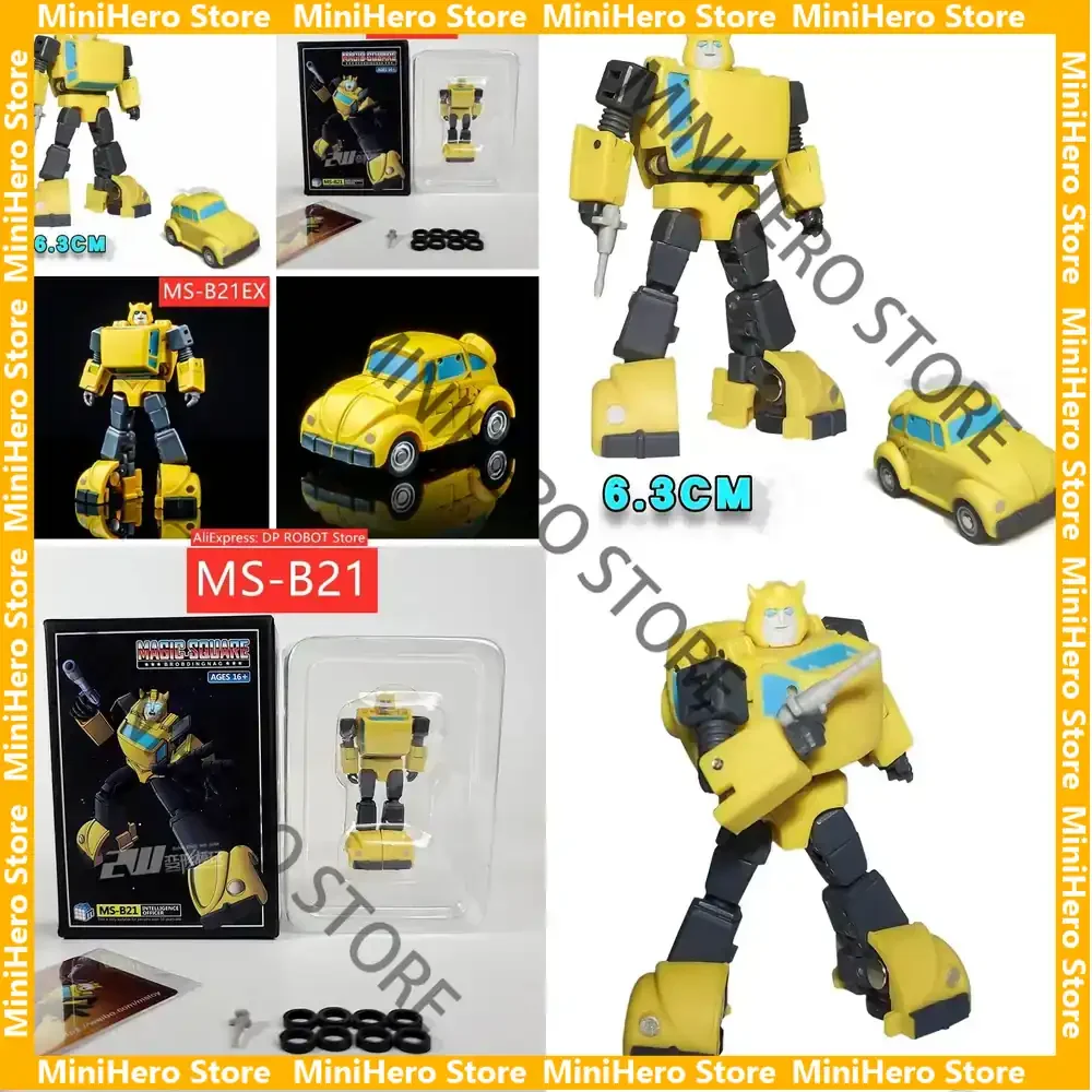 

В наличии: Коллекционная мини-фигурка робота MS-TOY MS-B21, модель 1:100, из ABS и PVC