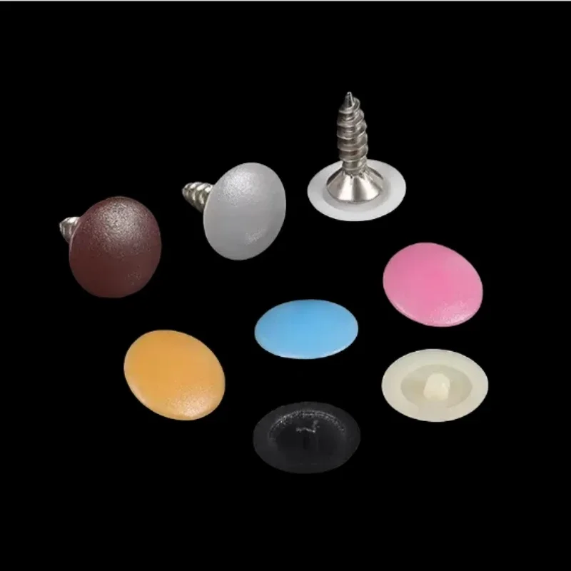 Plastic Nuts Bolts Covers Exterior Protective Caps Practical Self-tapping Screws Decor Cover Furniture Hardware 100pcs