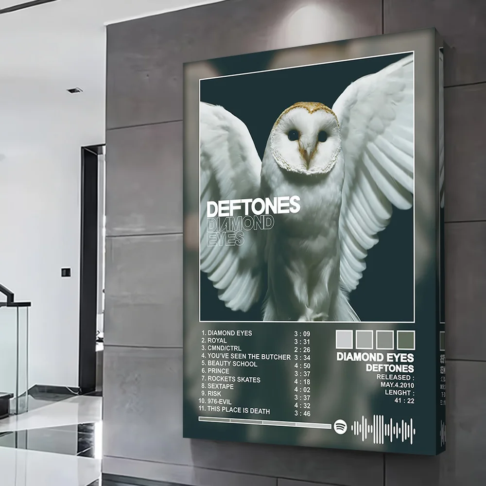 Deftones Diamond Eyes Album Cover Poster Customizable Printed Canvas Painting Wall Art Gift for Home Decorations Bathroom Decor - view 2