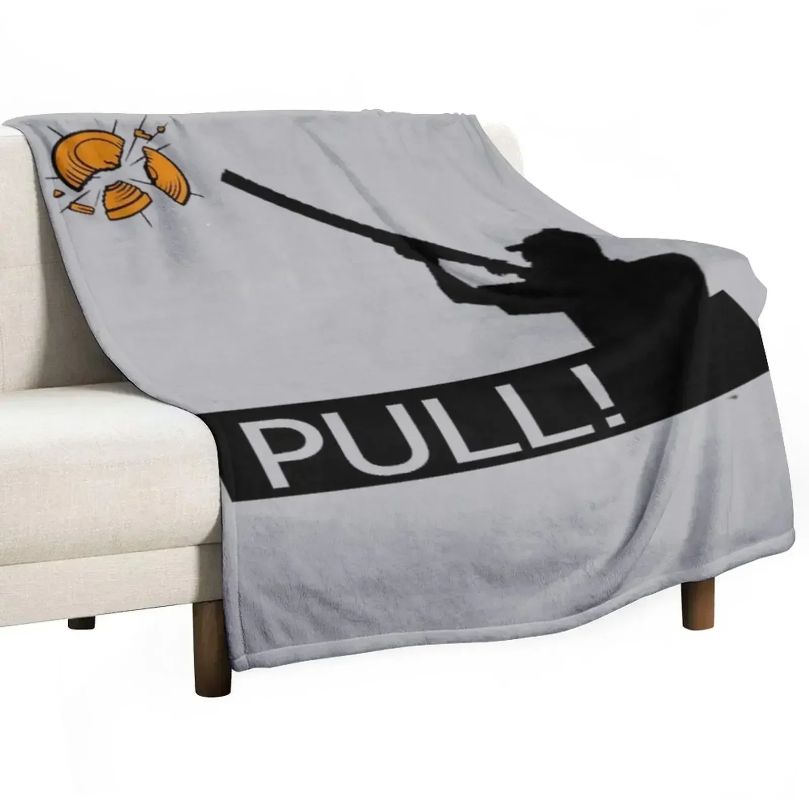 Skeet Clay Shooting Pigeon Trap Bird Hunters PULL! Throw Blanket Blankets For Baby Decorative Sofas Blankets