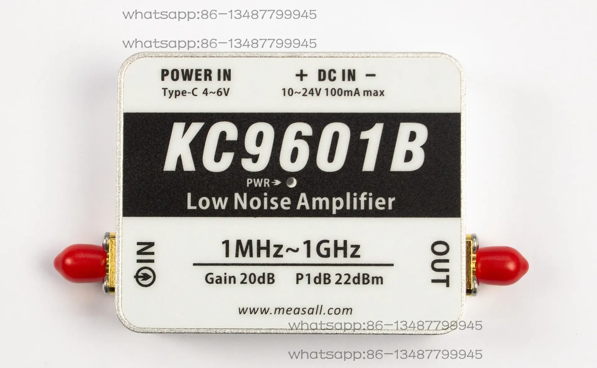 KC9601B 1GHz High IP3 Low Noise Amplifier LNA Module USB Powered, High Gain, High Linearity