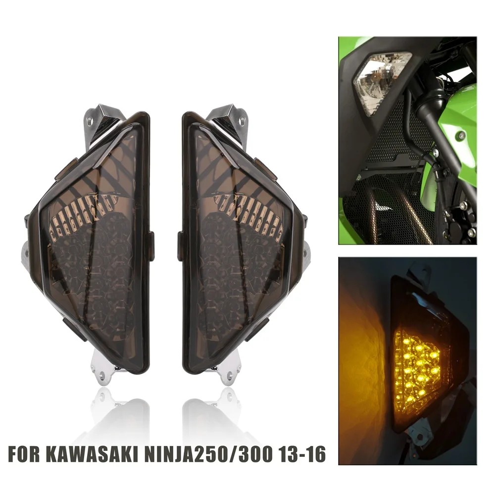 Motorcycle Front Turn Signals Light Lamp for KAWASAKI Ninja 400 2018-2024 Ninja 650/250/300/1000 for Ninja 1000 SX ZX-6R