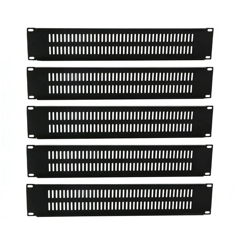 New Arrivals-Blank Panel 2U With Venting- 5 Pack For 19In Rack Mount Spacers For Server Enclosures Or Network Cabinets