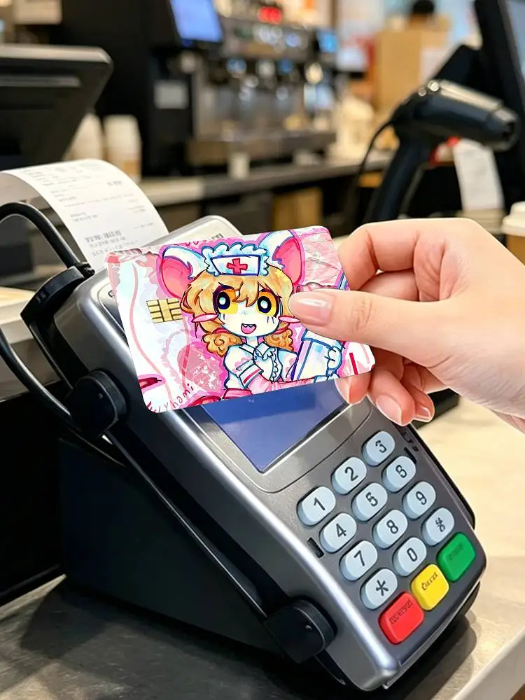 Terrible Mouse L-Lorna Storage  4pcs 1Set Card Stickers Small Waterproof Chip 4PCS Card Sticker Anti-Scratch