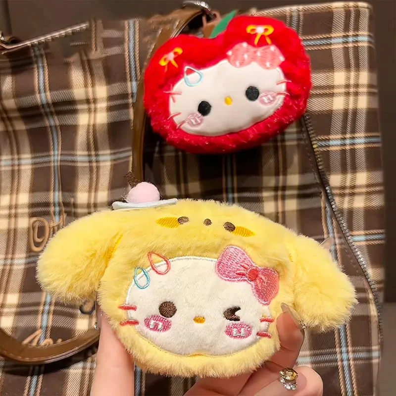 ハローキティぬいぐるみキーホルダー フルーツテーマのかわいいバックパックデコレーション 漫画の吊り下げ装飾 クリスマスギフト