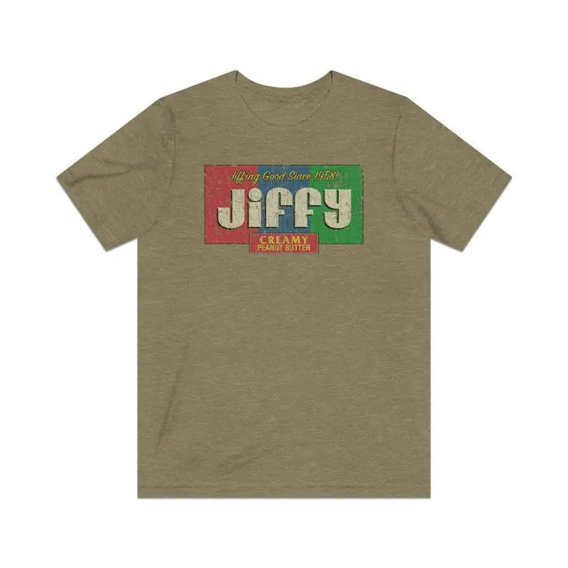 Jiffy Peanut Butter 1958 camiseta Vintage para hombre