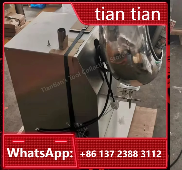 Small Automatic Liquid Spray Seed Tablet Nuts Sugar Coating Machine Automatic Peanut Coating Machine with Air Cooling