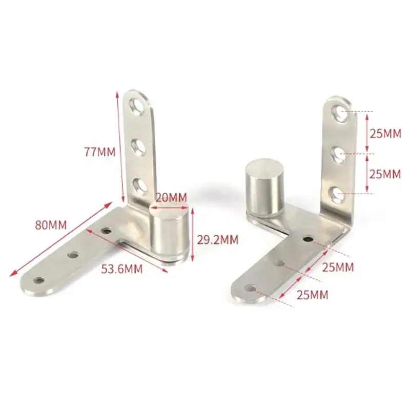 Stainless Steel Pivot Heavy Duty 270 degree Rotating Shaft Door Wooden Hinge Positioning Axis Murphy Door Shaft Shaft Hidden