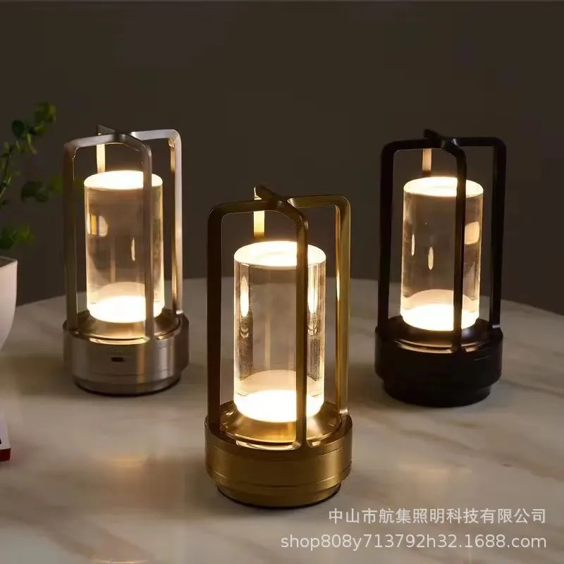 

Rechargeable Cross Table Lamp 2000 Mah Desktop Night Light Touch Atmosphere Light USB Camping Light Outdoor Home