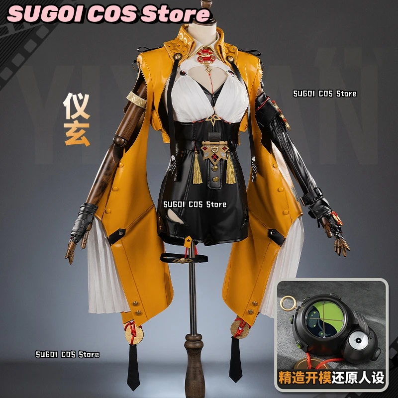 Game Zenless Zone Zero Yixuan Cosplay Costume Leather Sexy Bodysuit Woman costumes Anime Yixuan Wig Shoe Full Set Accessoy Suits