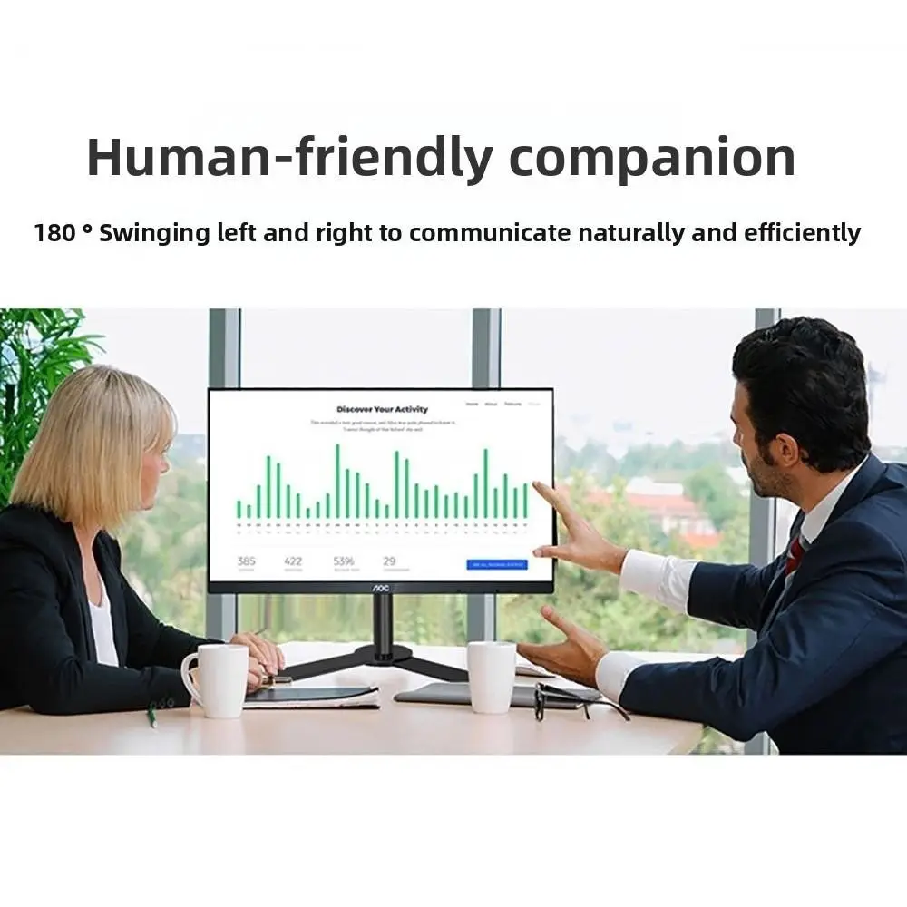 Stable Black Monitor Arm Holder Steel Rotable LED Display Mount Large Base Metal Bracket Plasma TV Base Monitor Screen