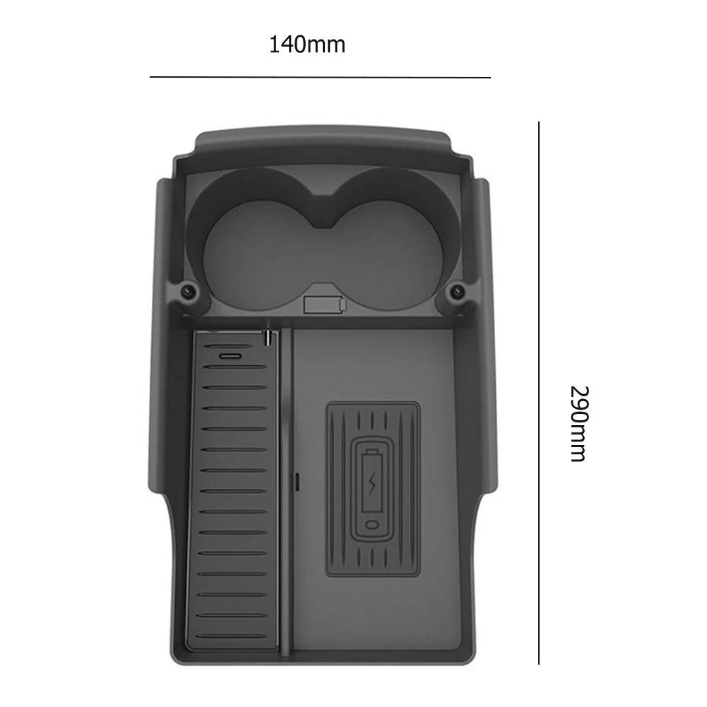 Caricabatterie Wireless per auto da 15W caricabatterie rapido per telefono custodia di ricarica supporto per telefono con portabicchieri per Tesla