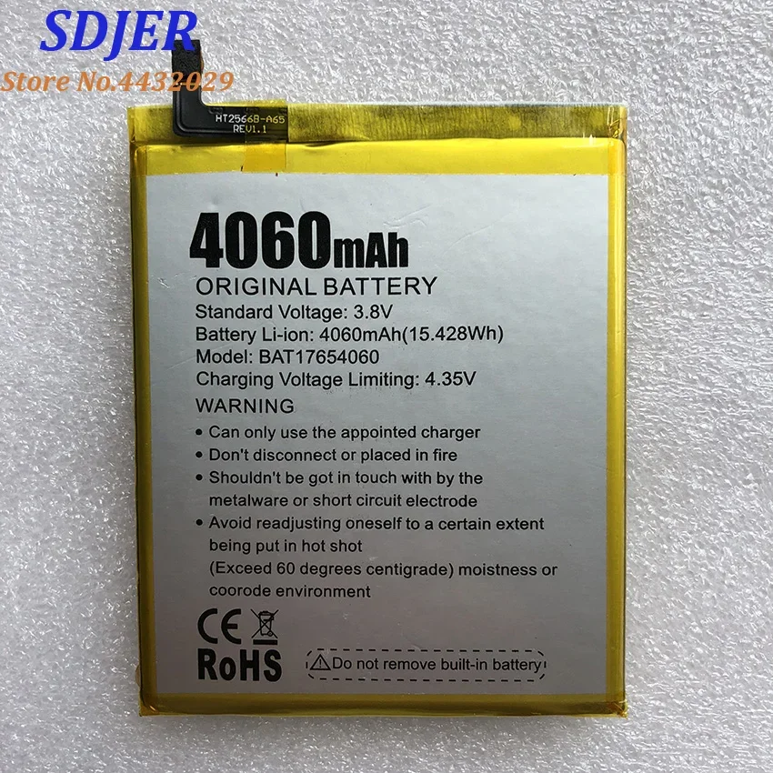 100% New Original DOOGEE Mix2 Battery Replacement 4060mAh Parts backup battery for DOOGEE Mix 2 Smart Phone