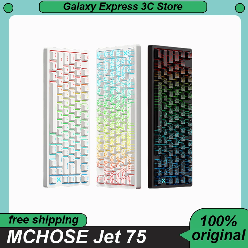 MCHOSE Jet 75 Mechanical Keyboard Wired Magnetic Switch 8k Esports level Gaske Structure PC Customized E-sports Gaming Keyboard