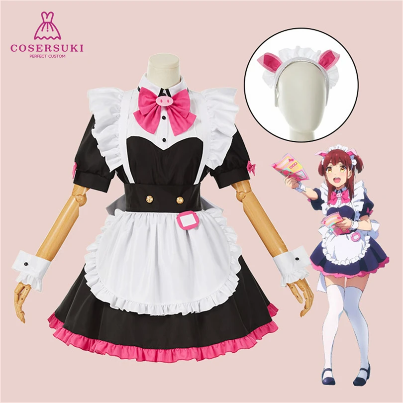 Akiba Meido Sensou/Akiba Maid War Nagomi Wahira Ranko Mannen Yumechi Zoya Shiipon Cosplay Costume For Halloween Maid Dress